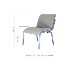 Sillón sala de espera modelo COMFASIA