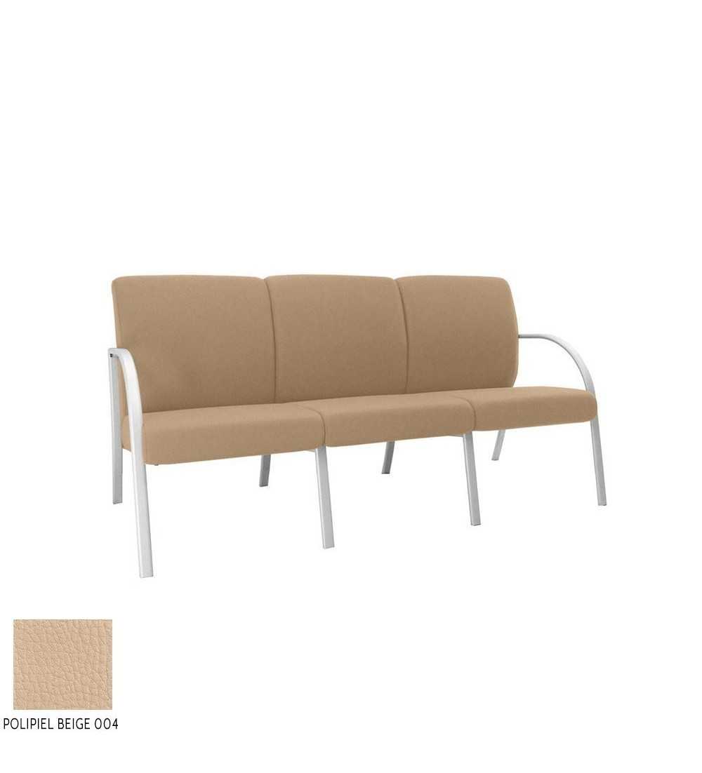 Sillón sala de espera modelo SELENA de Vincolo, 3 plazas