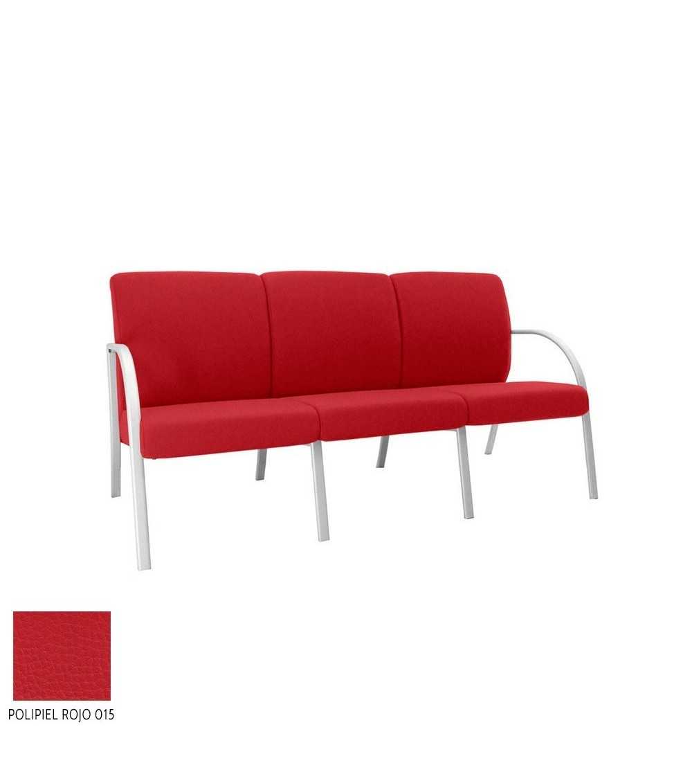 Sillón sala de espera modelo SELENA de Vincolo, 3 plazas