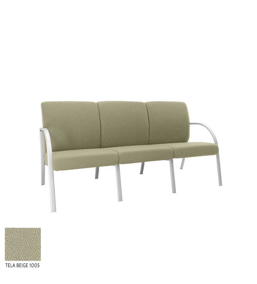 Sillón sala de espera modelo SELENA de Vincolo, 3 plazas