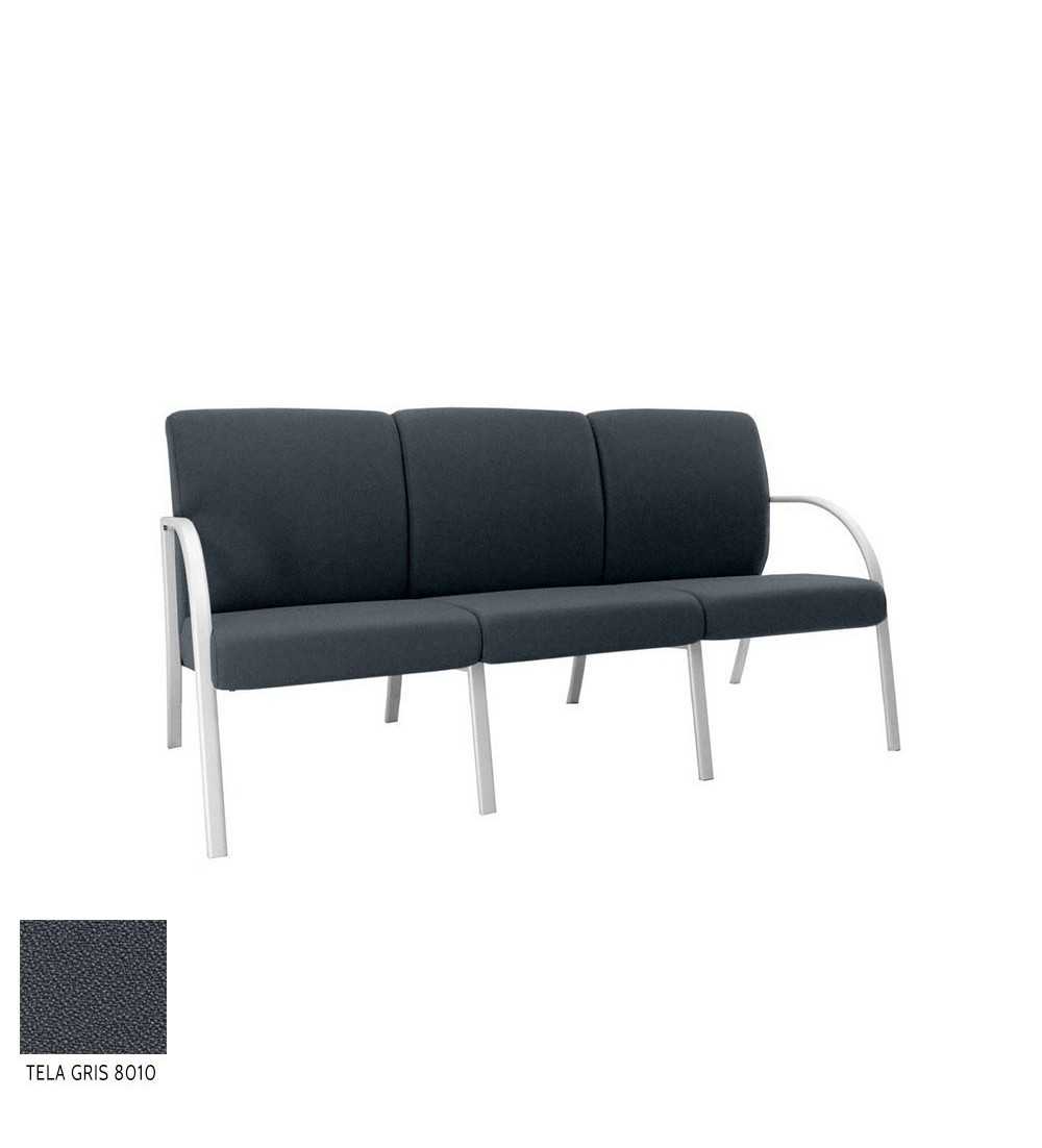 Sillón sala de espera modelo SELENA de Vincolo, 3 plazas
