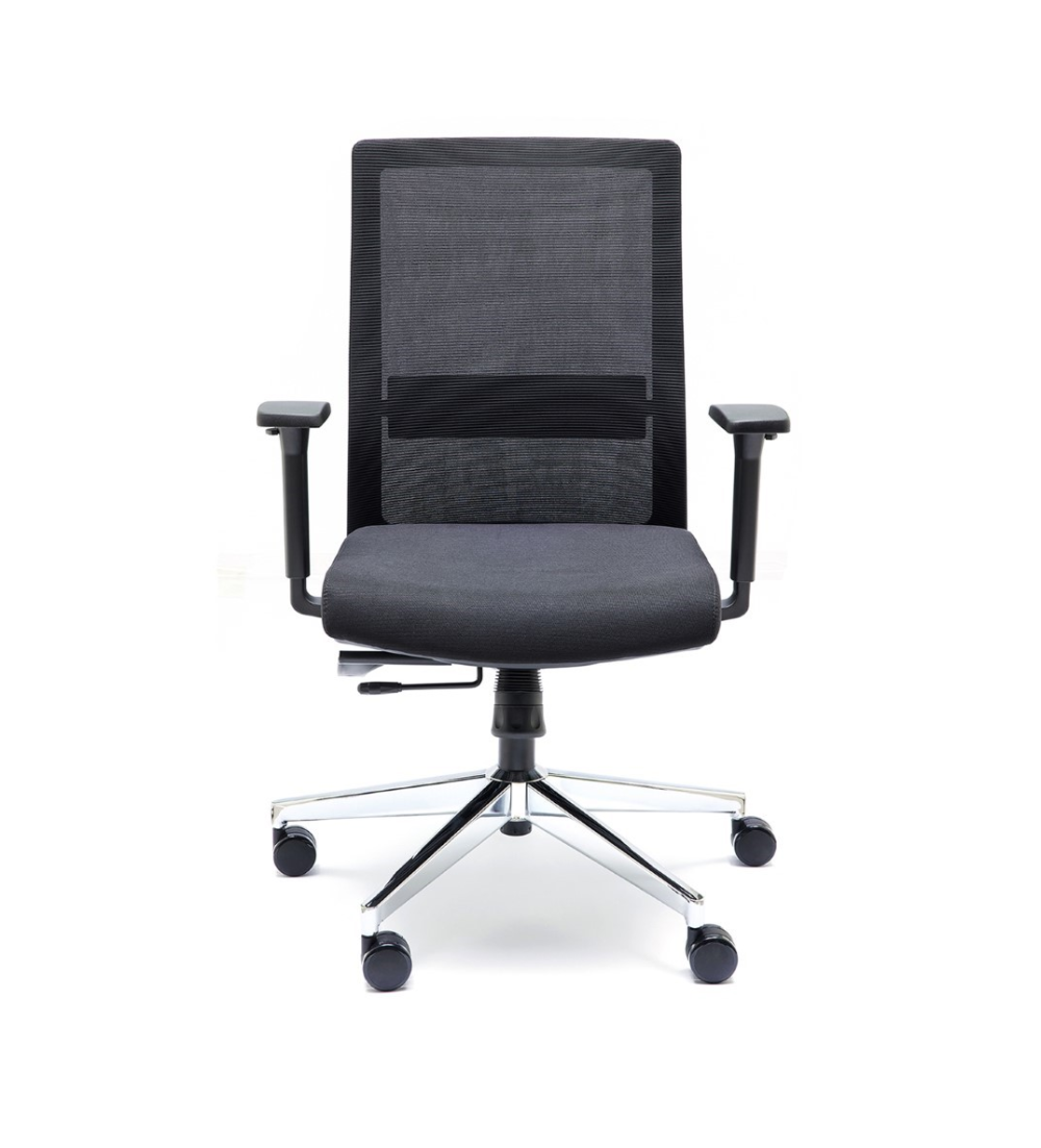 Silla ergonómica NIZA de Euromof en acabado negro, uso recomendado 8 horas-1 Silla ergonómica NIZA de Euromof en acabado negro, uso recomendado 8 horas-1
