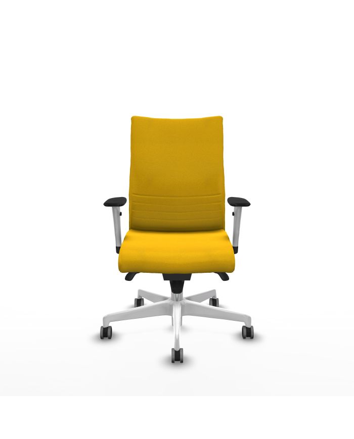 Silla Ergonómica Albacete confidente sincro bali brazos 1D blancos base blanca