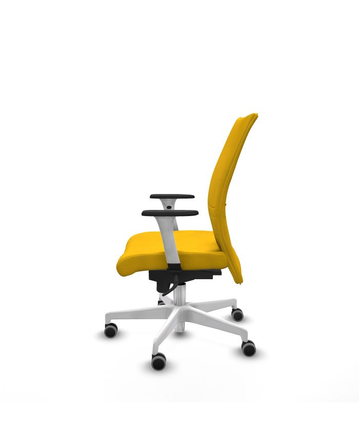 Silla Ergonómica Albacete confidente sincro bali brazos 1D blancos base blanca