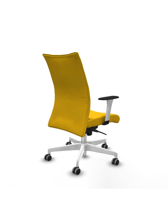 Silla Ergonómica Albacete confidente sincro bali brazos 1D blancos base blanca
