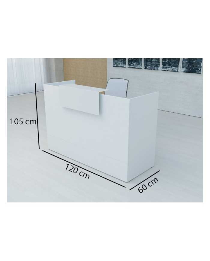 Mostrador recepción BELMO Medida 120 cm Blanco Mostrador recepción BELMO Medida 120 cm Blanco