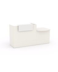 Mostrador recepción BELMO 200 cm Blanco