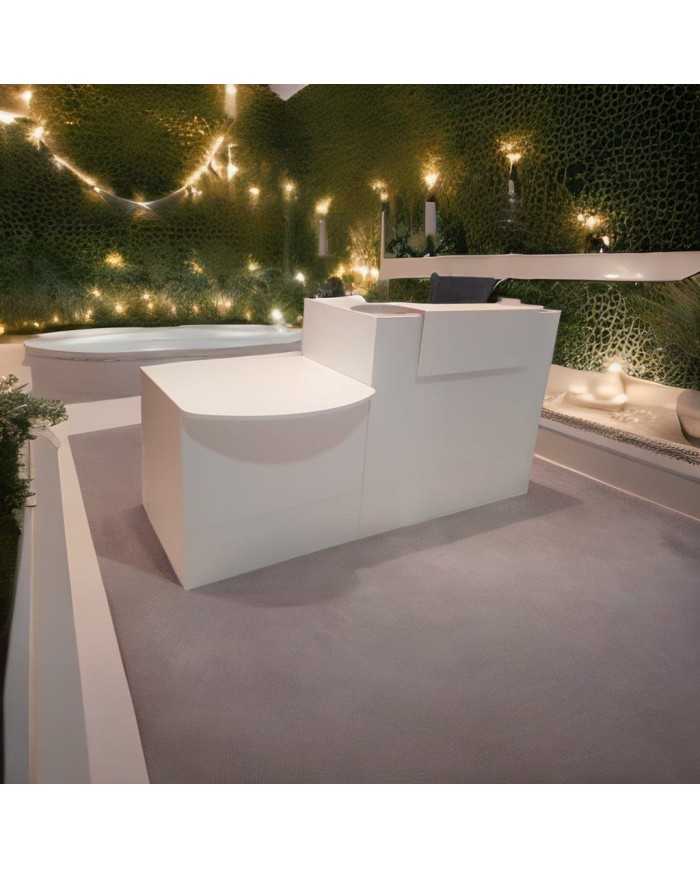 Mostrador recepción BELMO 200 cm Blanco Mostrador recepción BELMO 200 cm Blanco