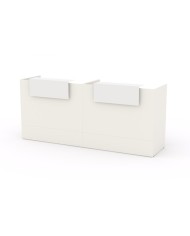 Mostrador recepción BELMO Blanco 240 cm