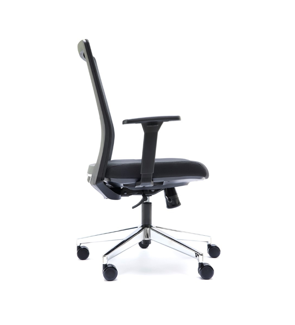 Silla ergonómica NIZA de Euromof en acabado negro, uso recomendado 8 horas-2 Silla ergonómica NIZA de Euromof en acabado negro, uso recomendado 8 horas-2