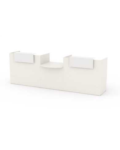 Mostrador recepción BELMO 320 cm Blanco