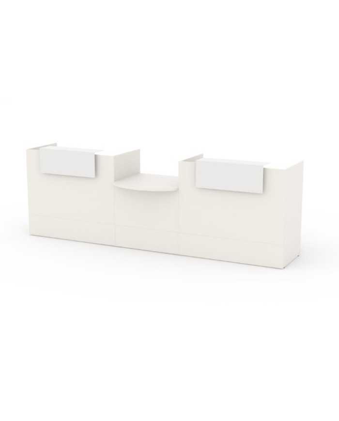 Mostrador recepción BELMO 320 cm Blanco Mostrador recepción BELMO 320 cm Blanco