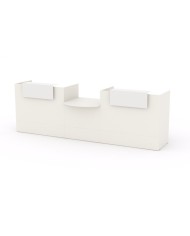 Mostrador recepción BELMO 320 cm Blanco