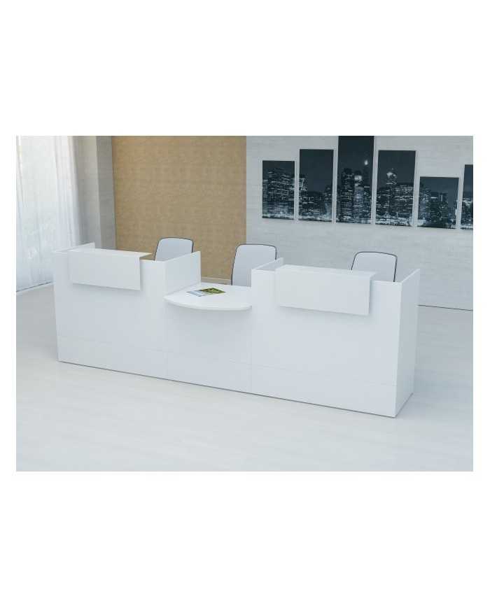 Mostrador recepción BELMO 320 cm Blanco Mostrador recepción BELMO 320 cm Blanco