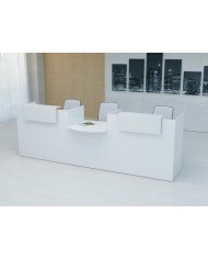 Mostrador recepción BELMO 320 cm Blanco