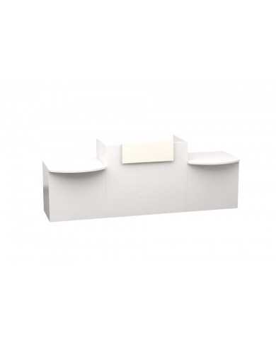 Mostrador recepción BELMO 280 cm Blanco