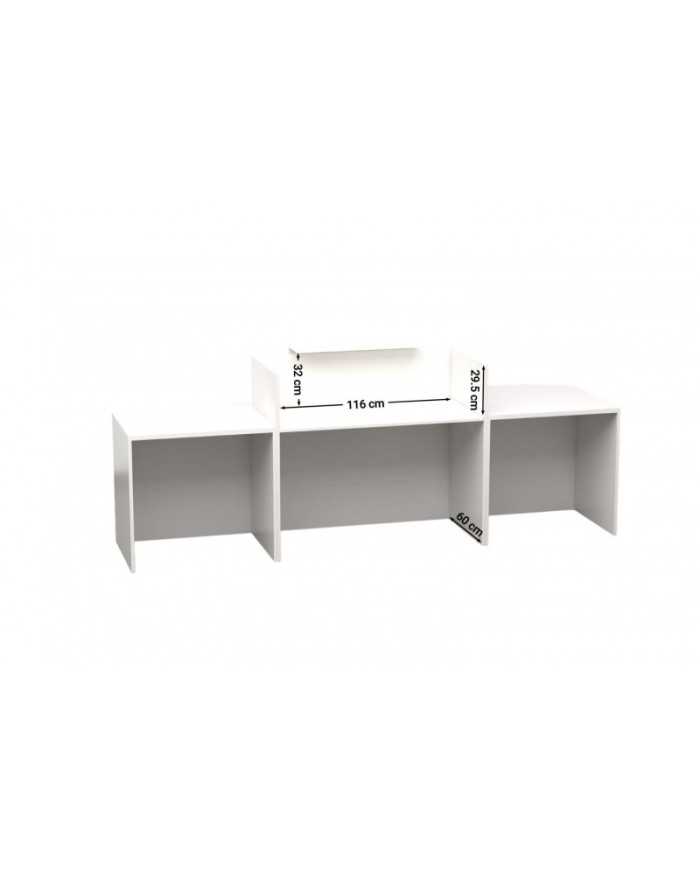 Mostrador recepción BELMO 280 cm Blanco Mostrador recepción BELMO 280 cm Blanco