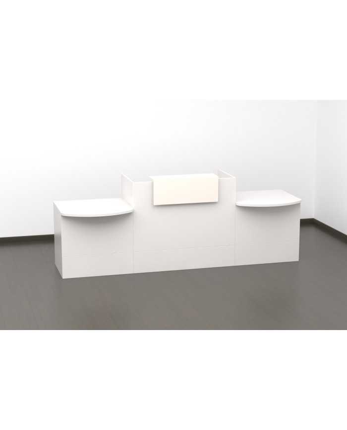 Mostrador recepción BELMO 280 cm Blanco Mostrador recepción BELMO 280 cm Blanco