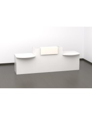 Mostrador recepción BELMO 280 cm Blanco