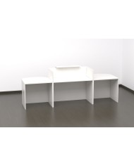 Mostrador recepción BELMO 280 cm Blanco