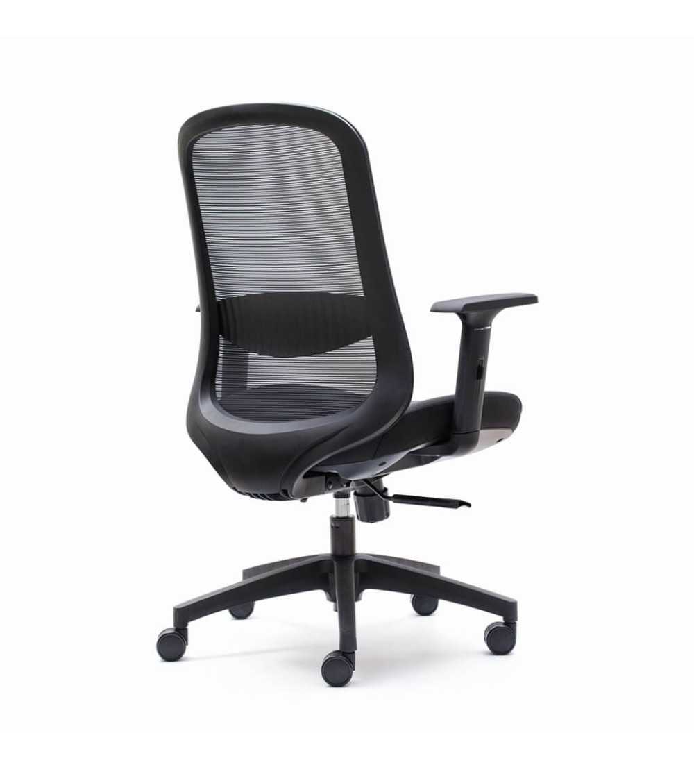 Silla ergonómica LIMA de Euromof, en acabado negro-1 Silla ergonómica LIMA de Euromof, en acabado negro-1