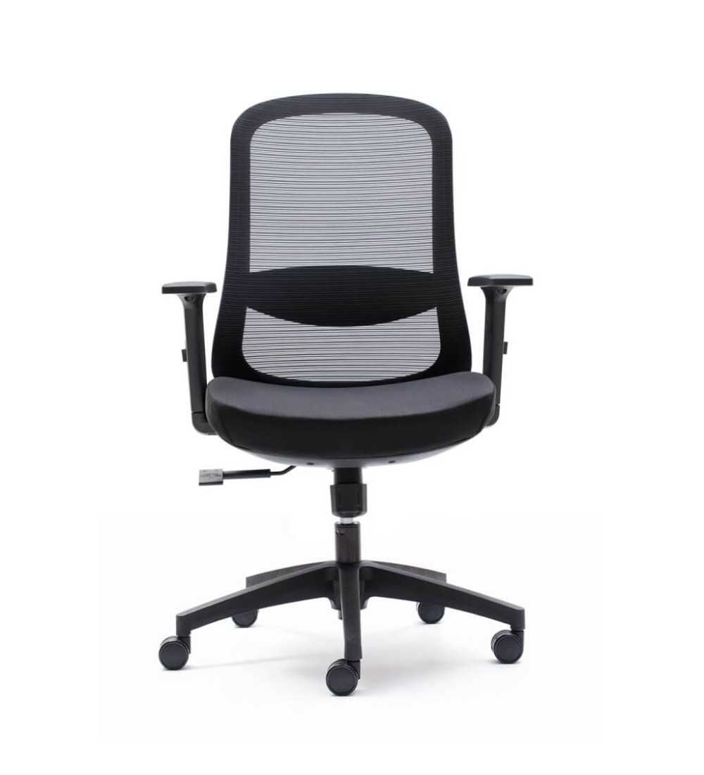 Silla ergonómica LIMA de Euromof, en acabado negro-2 Silla ergonómica LIMA de Euromof, en acabado negro-2