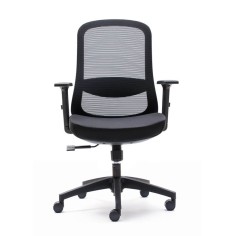 Silla ergonómica LIMA de Euromof, en acabado negro