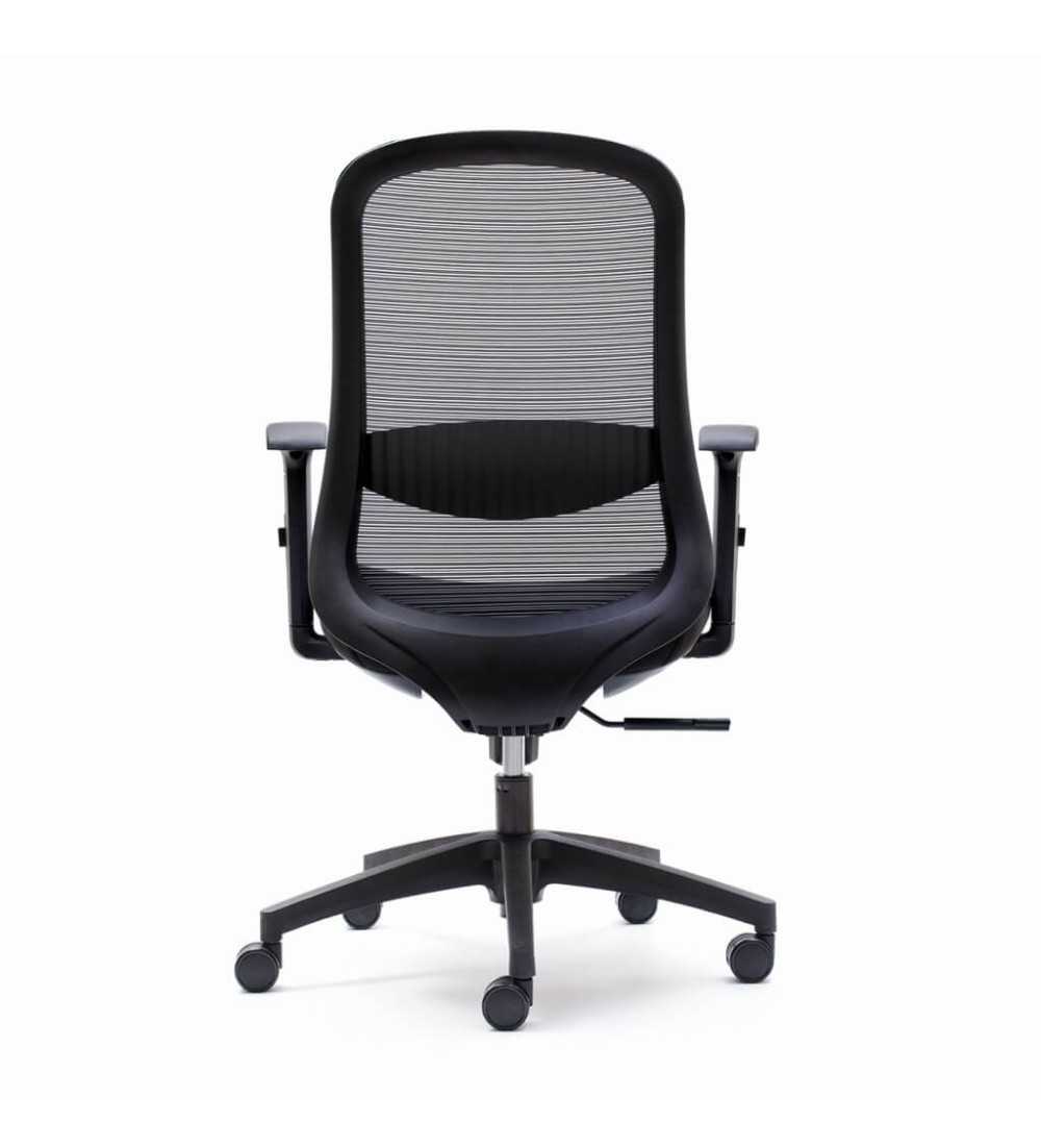 Silla ergonómica LIMA de Euromof, en acabado negro-3 Silla ergonómica LIMA de Euromof, en acabado negro-3
