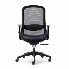 Silla ergonómica LIMA de Euromof, en acabado negro