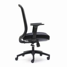 Silla ergonómica LIMA de Euromof, en acabado negro