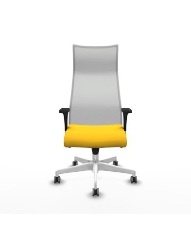 Silla Ergonómica Albacete sincro blanca brazos 1D base