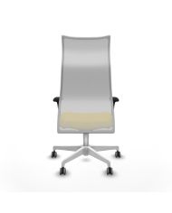 Silla Ergonómica Albacete sincro blanca brazos 1D base blanca