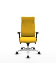 Silla Ergonómica Albacete dirección sincro brazos 1D cromados base aluminio ruedas 65 nailon