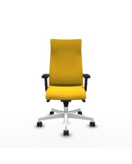 Silla Ergonómica Albacete dirección sincro brazos 2D base blanca ruedas 65 nailon