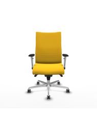 Silla Confidente Albacete confidente sincro brazos 1D blancos base aluminio