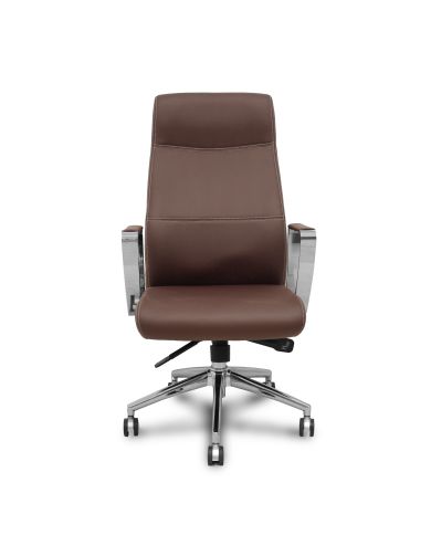 Sillón dirección Ergo540 sincro base cromo ruedas cromadas