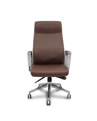 Sillón dirección Ergo540 sincro base cromo ruedas cromadas