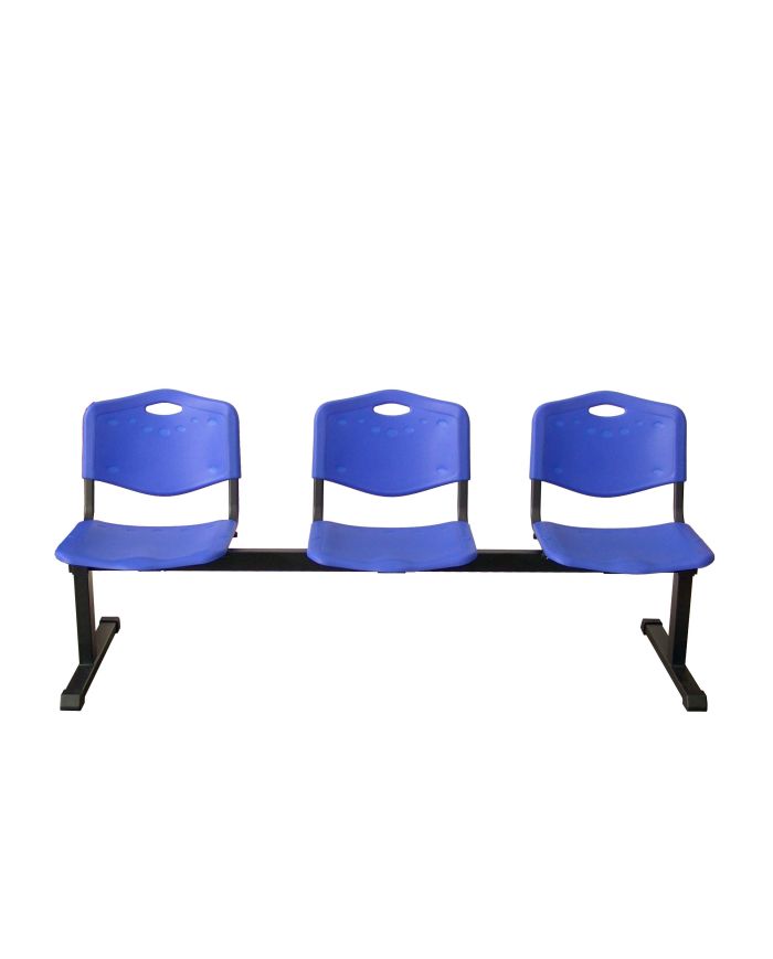 Bancada Iso plastic 3 plazas color | Mobiliario auxiliar