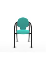 Silla Pack 1 silla Hellín chasis 4 patas negro