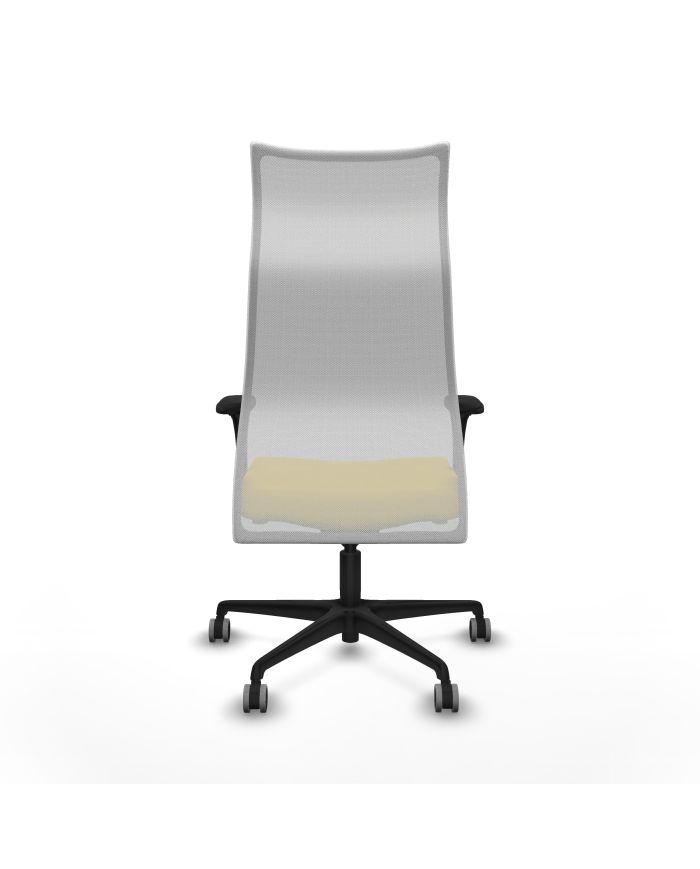Silla Ergonómica Albacete sincro blanca brazos 1D base nailon