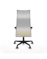 Silla Ergonómica Albacete sincro blanca brazos 1D base nailon