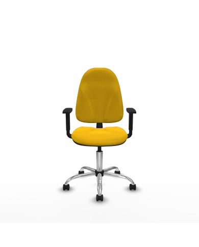 Silla Ergonómica Algarra CP bali brazos 1D base cromada
