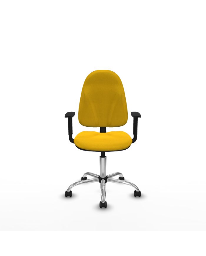 Silla Ergonómica Algarra CP bali brazos 1D base cromada