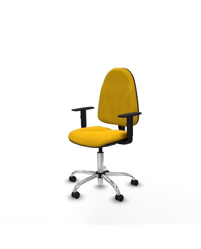 Silla Ergonómica Algarra CP bali brazos 1D base cromada