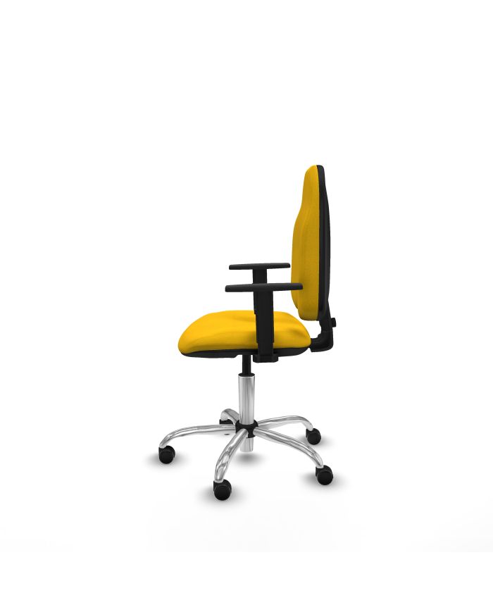 Silla Ergonómica Algarra CP bali brazos 1D base cromada