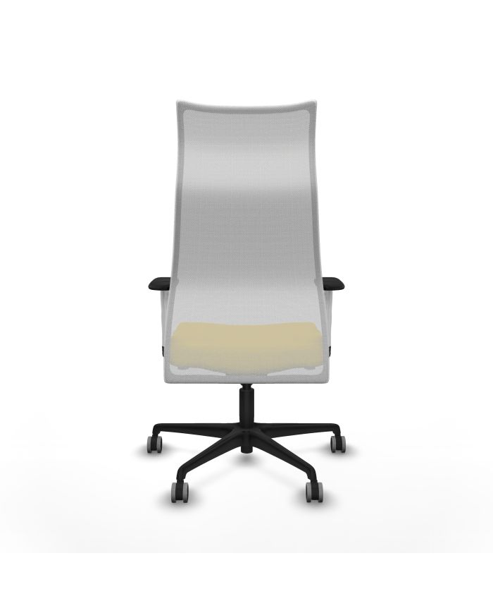 Silla Ergonómica Albacete sincro blanca bali brazos blancos