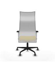 Silla Ergonómica Albacete sincro blanca bali brazos blancos base nailon