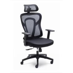 Silla ergonómica CALI de Euromof, en acabado negro