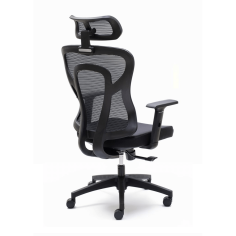 Silla ergonómica CALI de Euromof, en acabado negro