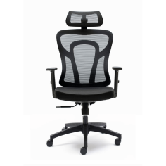 Silla ergonómica CALI de Euromof, en acabado negro